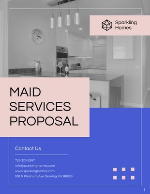 premium  Template: Maid Services Proposal Template