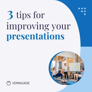 Free  Template: 3 Presentation Tips Instagram Carousel Post