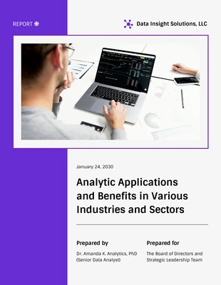 business  Template: Analytics Applications Benefits Report Template