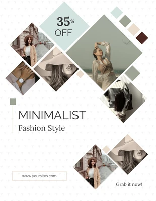 Free  Template: Minimalist Triangle Collages Shape