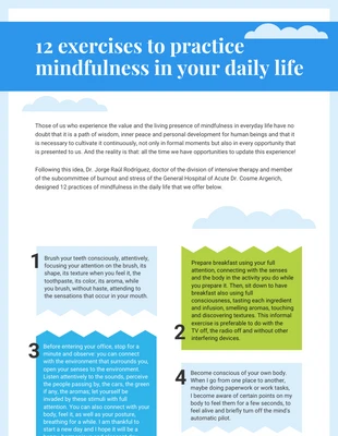 premium  Template: Mindfulness Tips Infographic Template