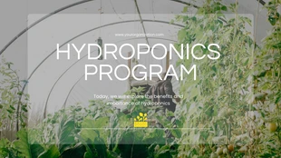 Free  Template: Hydroponic Program Presentation Template