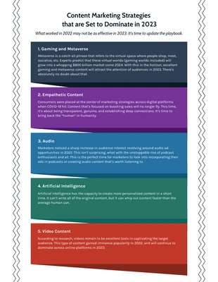 premium  Template: Content Marketing Business Infographic Template