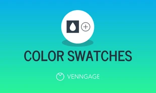 Free  Template: Color Swatches Tutorial Infographic Template