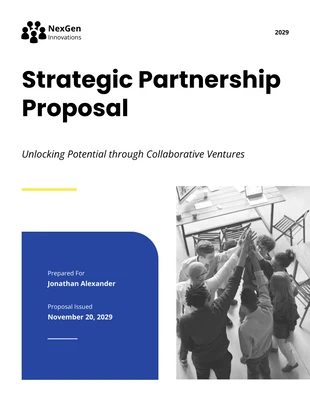 business  Template: Strategic Partnership Proposal Template