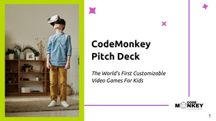 business  Template: CodeMonkey Pitch Deck Presentation Template