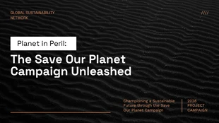 Free  Template: Save Our Planet Presentation Template