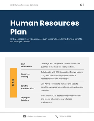 Free  Template: Modern Simple Strategic Plan Presentation Template