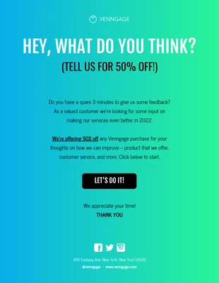 Free  Template: Gradient Promotional Email Newsletter Template