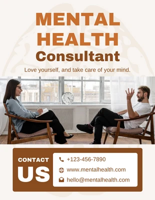 Free  Template: Springwood Mental Health Consultant Flyer Template