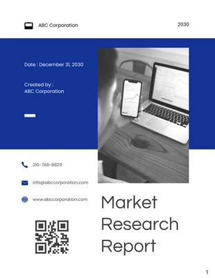 business  Template: Market Research Report Template