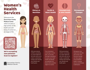 business  Template: Women Health Services Infographic Template