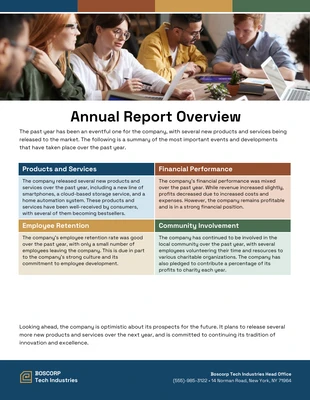 business  Template: Corporate Digital Agency Annual Report Template