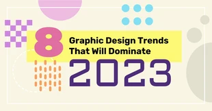 Free  Template: Graphic Design Trends 2023 Facebook Post