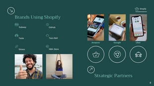 Dark Green Shopify Pitch Deck Template - Page 8