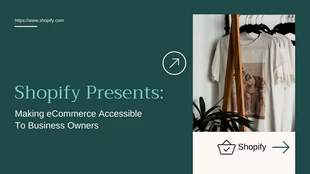 premium  Template: Te Papa Green Shopify Pitch Deck Presentation Template