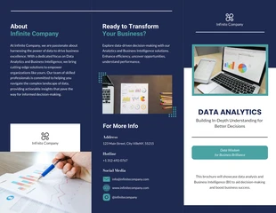 business  Template: Data Analytics and BI Brochure Template