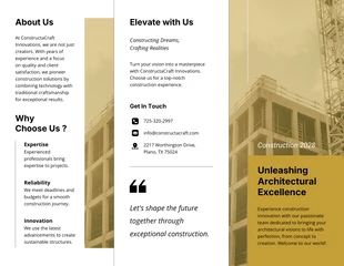 premium  Template: Construction Brochure Template