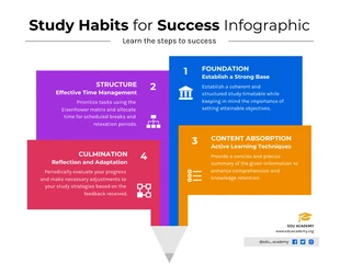 premium  Template: Study Habits for Success Infographic Template