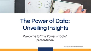 Free  Template: The Power Of Data Presentation Template