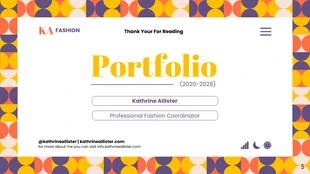 Colorful Geometric Pattern Portfolio Presentation - Page 5