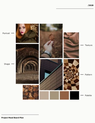 Free  Template: Elegant Brown and Beige Mood Boards