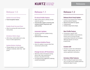 premium  Template: Purple Release Product Roadmap