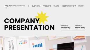 Free  Template: Company Presentation Template