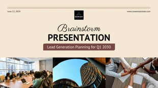 premium  Template: Vintage Real Estate Business Presentation Template