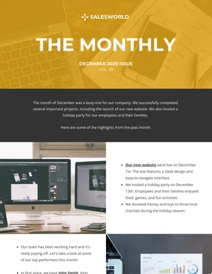 premium  Template: Online Newsletter Template 