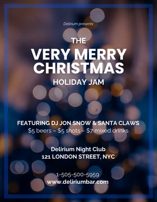 business  Template: Merry Christmas Holiday Party Flyer Template