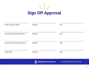 Construction Business Plan Template - Page 5