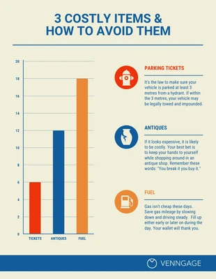 premium  Template: Three Costly Items Infographic Template