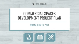 premium  Template: Commercial Development Project Plan Presentation Template