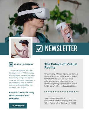 Free  Template: Modern IT Email Newsletter Template