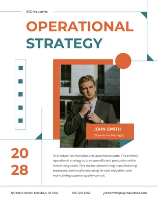 Free  Template: Simple Modern Operational Plan Template