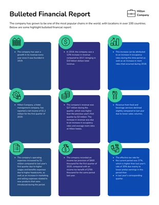 Free  Template: Bullet Point Report Example Template