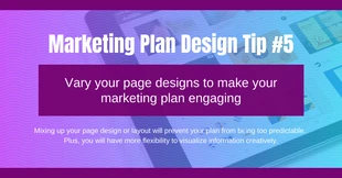 Free  Template: Violet Design Tip LinkedIn Post