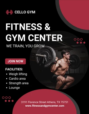 Free  Template: Fitness Flyer Template