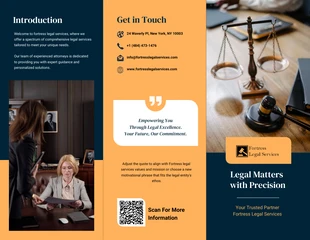 business interactive Template: Professional Legal Service Tri-fold Brochure Template