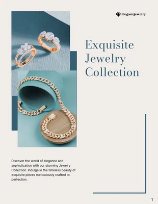 premium  Template: Exquisite Jewelry Catalog Template