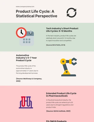 Free  Template: Product Life Cycle Infographic Template