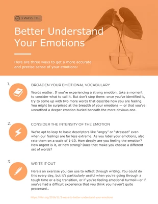 business  Template: Your Emotions Infographic Template