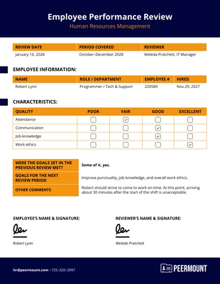 premium interactive Template: Company Performance Review Template Excel