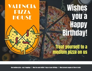 premium  Template: Pizza Birthday Voucher