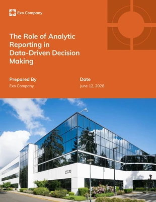 Free  Template: Data-Driven Decision Making Analytics Report Template