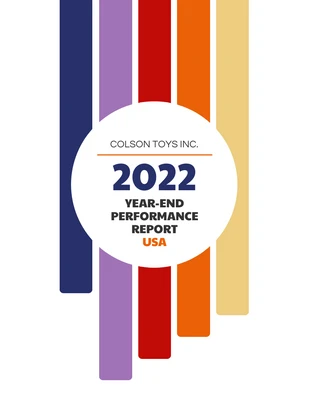 Free  Template: Year End Annual Report Template