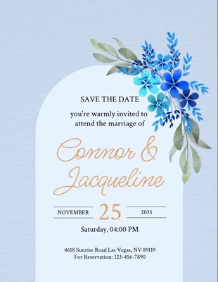 Free  Template: Modern Texture Save The Date Flyer Template