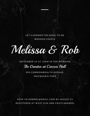 Free  Template: Wedding Shower Invitation