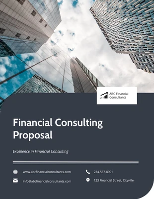 Free  Template: Financial Consulting Proposal Template